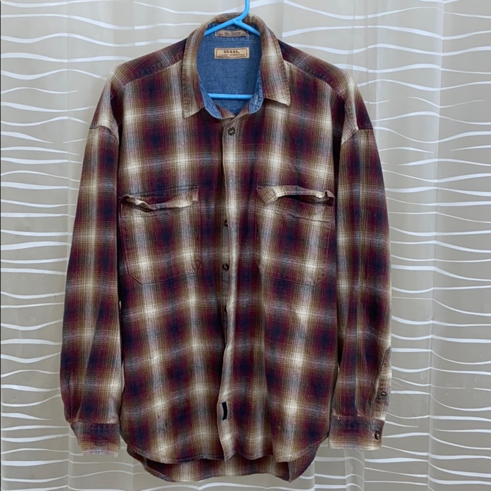 GUESS Plaid Shirt - size Large